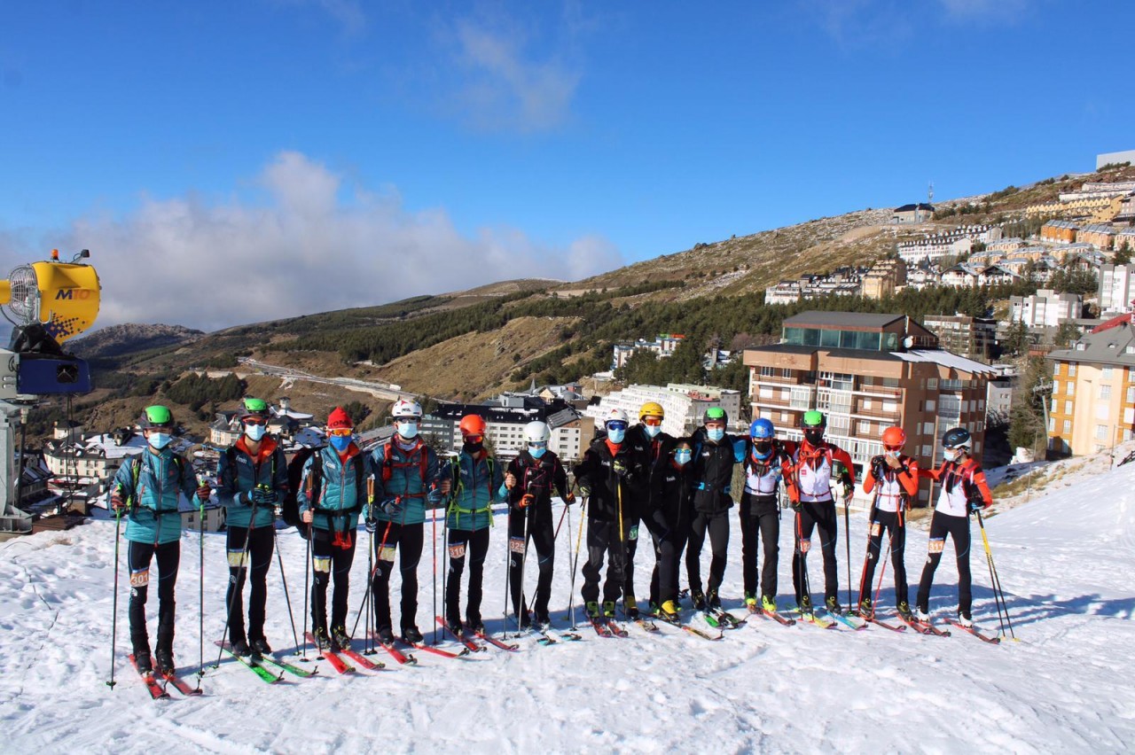 Equipo madrileño de skimo 2021 en la copa de españa de skimo 20-21