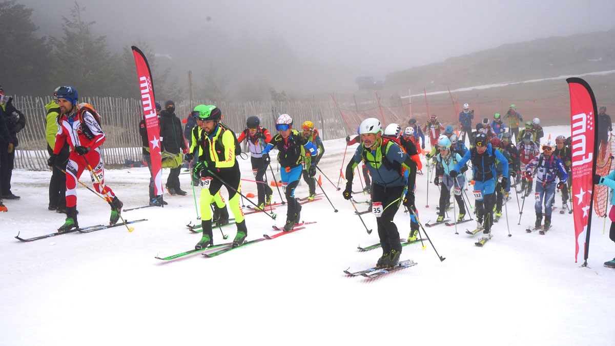 Salida en línea del campeonato madrileño de skimo individual 2021